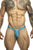 JUSTIN+SIMON XSJBU02 Bulge Thongs Color Turquoise