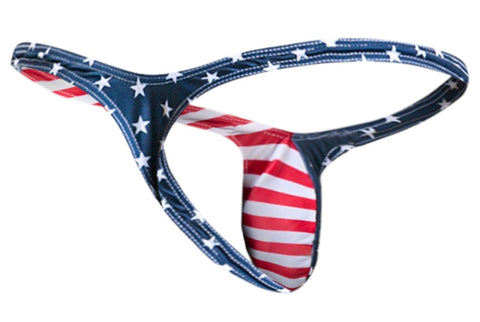 JUSTIN+SIMON XSJBU02 Bulge Thongs Color USA Flag