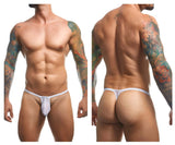 JUSTIN+SIMON XSJBU02 Bulge Thongs Color White Mesh