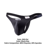 Joe Snyder JS03-Pol Polyester Thong Color Black-Poly