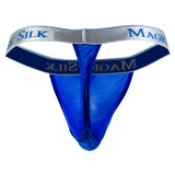 Magic Silk 4586 Silk Knit Micro Thong Color Cobalt