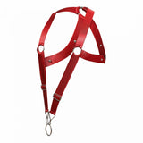 MaleBasics DMBL05 DNGEON Crossback Harness Color Cherry