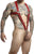 MaleBasics DMBL05 DNGEON Crossback Harness Color Cherry