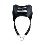 MaleBasics DMBL08 DNGEON Croptop Cockring Harness Color Black