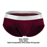 MaleBasics MB103 Classic Pima Briefs Color Wine