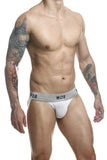 MaleBasics MBL107 MOB Classic Fetish Jock 3 Inches Jockstrap Color White