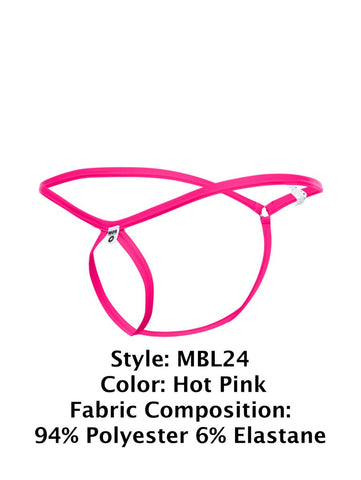 MaleBasics MBL24 Tear Drop Thongs Color Hot Pink