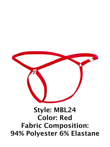 MaleBasics MBL24 Tear Drop Thongs Color Red