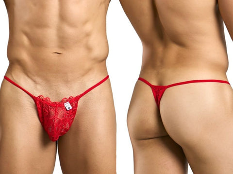 MaleBasics MBL27 Lace Thongs Color Red