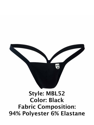 MaleBasics MBL52 Y Buns Thongs Color Black