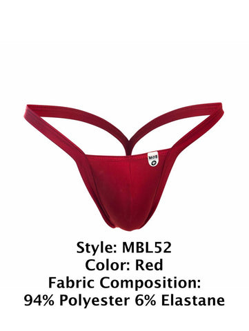 MaleBasics MBL52 Y Buns Thongs Color Red