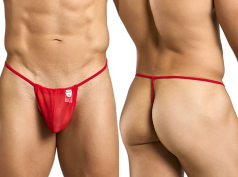 MaleBasics MBL59 Mesh G-String Color Red Mesh