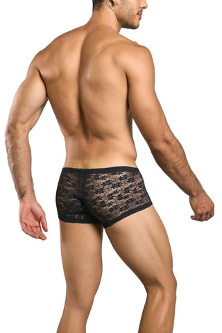 MaleBasics MBL78 Lace Trunks Color Black Lace