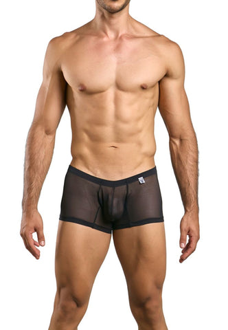 MaleBasics MBL78 Lace Trunks Color Black Mesh