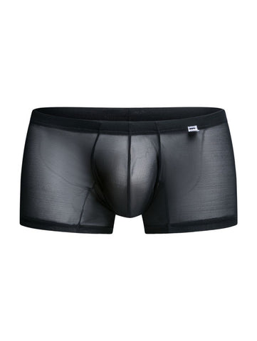 MaleBasics MBL78 Lace Trunks Color Black Mesh