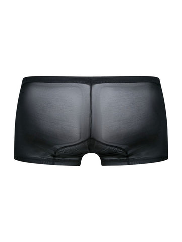 MaleBasics MBL78 Lace Trunks Color Black Mesh