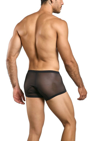 MaleBasics MBL78 Lace Trunks Color Black Mesh