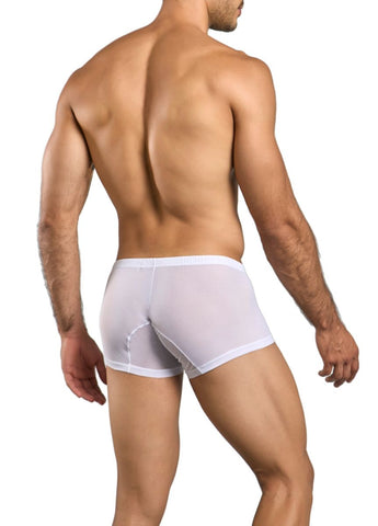 MaleBasics MBL78 Lace Trunks Color White Mesh