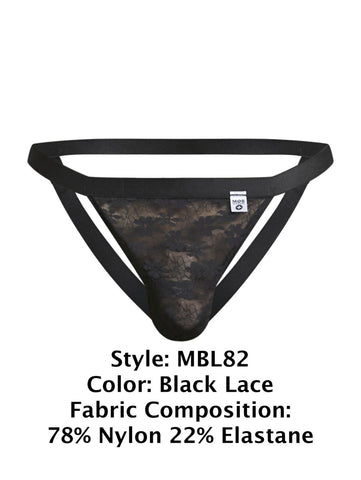MaleBasics MBL82 Sexy Jockstrap Color Black Lace