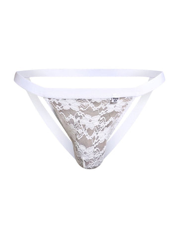 MaleBasics MBL82 Sexy Jockstrap Color White Lace