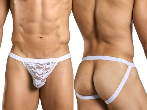 MaleBasics MBL82 Sexy Jockstrap Color White Lace