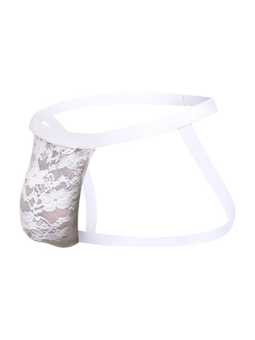 MaleBasics MBL82 Sexy Jockstrap Color White Lace