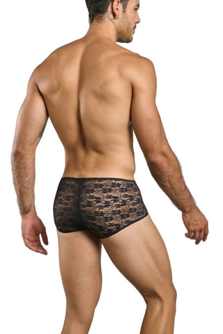 MaleBasics MBL83 Loop Cheeky Trunks Color Black Lace