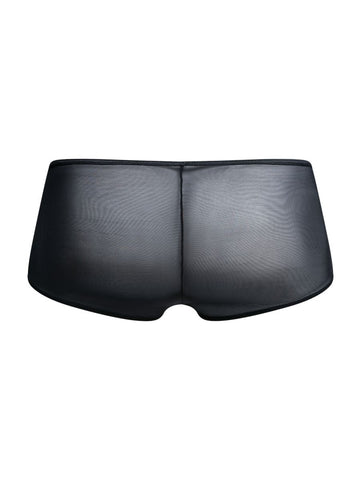 MaleBasics MBL83 Loop Cheeky Trunks Color Black Mesh