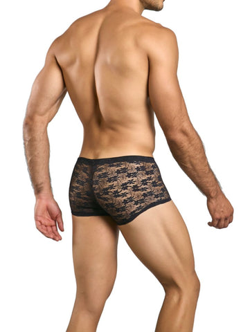 MaleBasics MBL84 Classic Pouch Trunks Color Black Lace