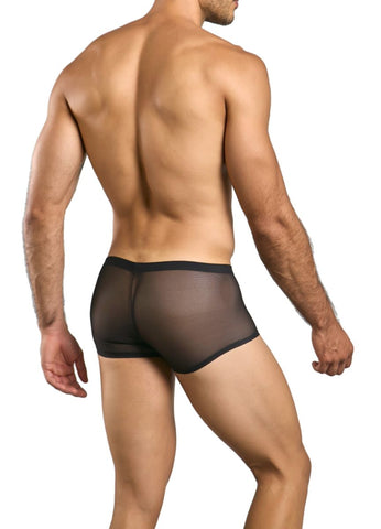 MaleBasics MBL84 Classic Pouch Trunks Color Black Mesh