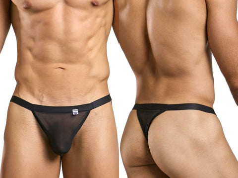 MaleBasics MBL85 Y Sexy Thongs Color Black Mesh