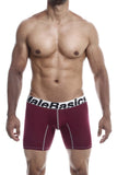 MaleBasics MBM02 Performance Boxer Briefs Color Burgundy