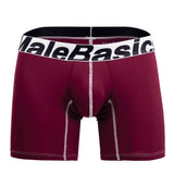 MaleBasics MBM02 Performance Boxer Briefs Color Burgundy