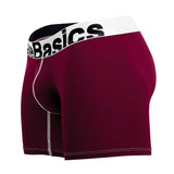 MaleBasics MBM02 Performance Boxer Briefs Color Burgundy