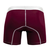 MaleBasics MBM02 Performance Boxer Briefs Color Burgundy