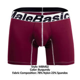 MaleBasics MBM02 Performance Boxer Briefs Color Burgundy