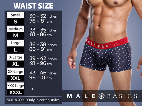 MaleBasics MBL78 Lace Trunks Color Black Mesh