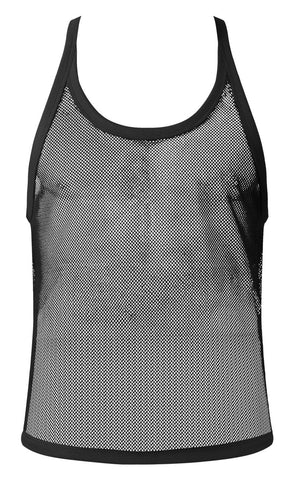Male Power 110-11C Fishnet 2 Tank Top Color Black