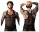 Male Power 110-11C Fishnet 2 Tank Top Color Black