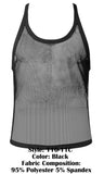Male Power 110-11C Fishnet 2 Tank Top Color Black