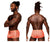 Male Power 125-284 Rude Awakening Cheeky Cutout Short Color Neon Orange