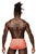 Male Power 125-284 Rude Awakening Cheeky Cutout Short Color Neon Orange