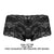 Male Power 127-280 Sassy Lace Mini Short Sheer Pouch Color Black