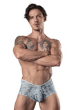 Male Power 130-290 Marble Mesh Micro Mini Short Color Light Blue