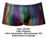 Male Power 132-297 Pack N Play Pocket Short Color Rainbow