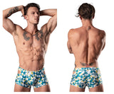 Male Power 141-292 Cut It Out Cut Out Mini Short Color Blue-Green-White