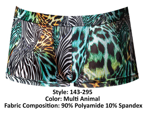 Male Power 143-295 Go Wild Uplift Mini Short Color Multi Animal
