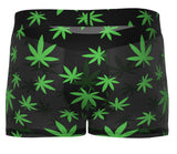 Male Power 145-294 Hazy Dayz Pouch Short Color Pot Leaf