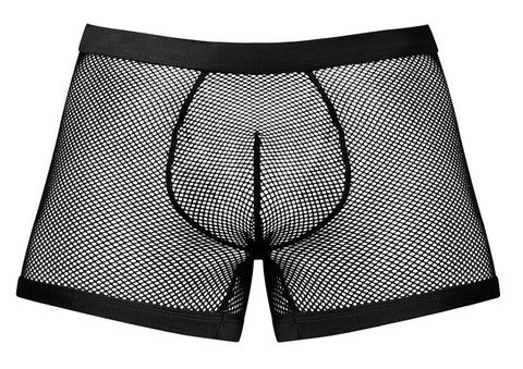 Male Power 152-11C Fishnet 2 Pouch Short Color Black