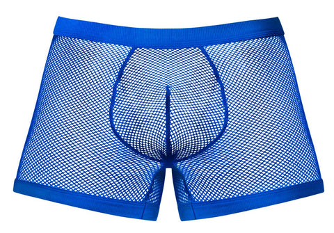 Male Power 152-11C Fishnet 2 Pouch Short Color Royal